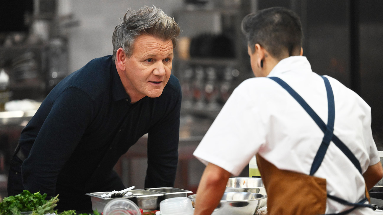 Mentor/Executive Producer Gordon Ramsay and contestant Tucker in the “Surf & Turf” episode of NEXT LEVEL CHEF