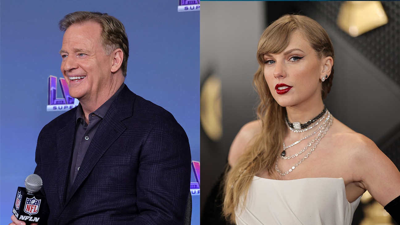 Roger Goodell and Taylor Swift